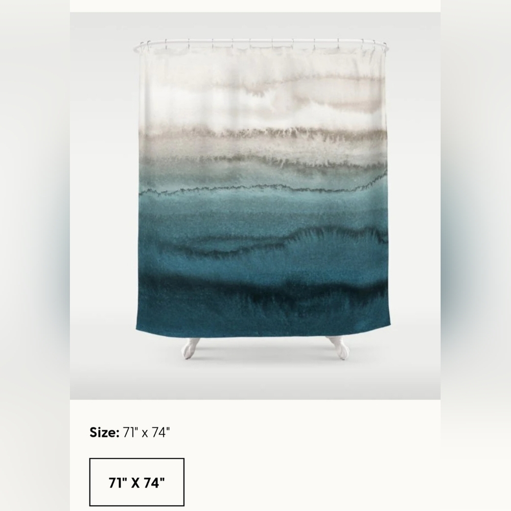 Elegant Ombre Shower Curtain